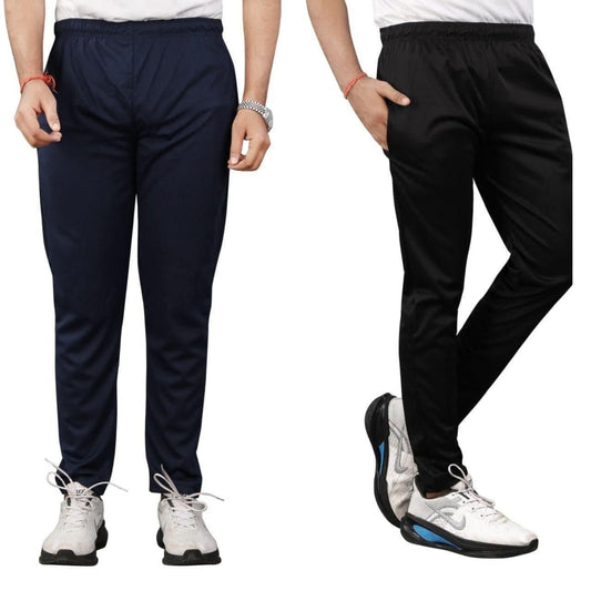 Men’s Stretchable NS Lycra Track Pants Combo,Perfect for -Gym, Jogging & Casual Wear